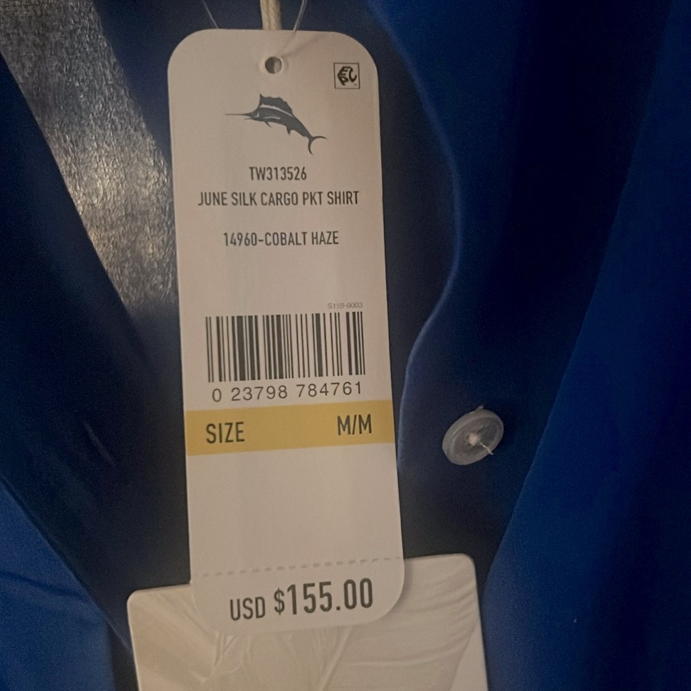 Tommy Bahama June 100% Silk Cargo Pocket Blouse NWT - Picture 4 of 6